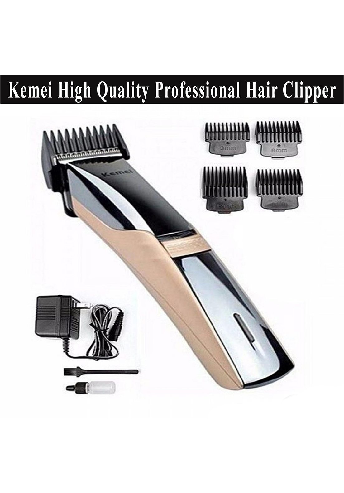 Kemei KM-5018 Electric Hair Clipper Hair Cutting Machine Rechargeable  Trimmer: 