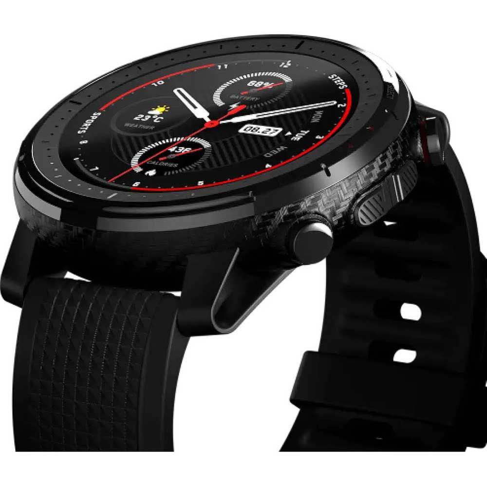 Amazfit Stratos 3 1.34 Round Shape Touch Screen Smart Watch Black Amazfit Rokomari