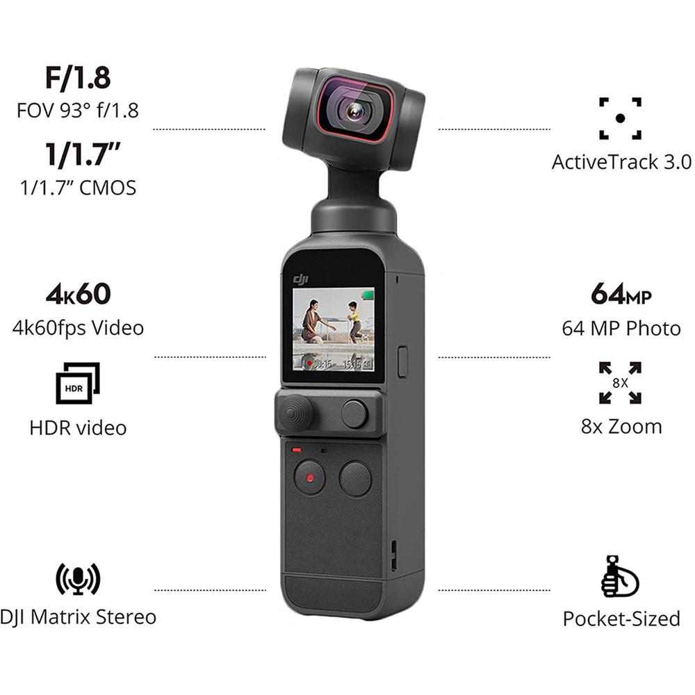 アクションカメラ DJI Osmo Pocket ジンバルカメラ タッチパネル 美顔