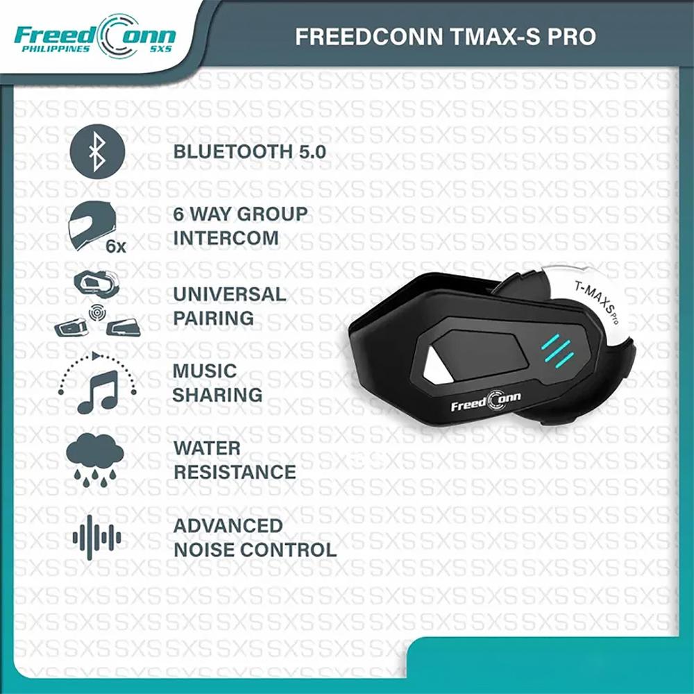 Freedconn T Max S Pro Motorcycle Communicator Helmet Bluetooth