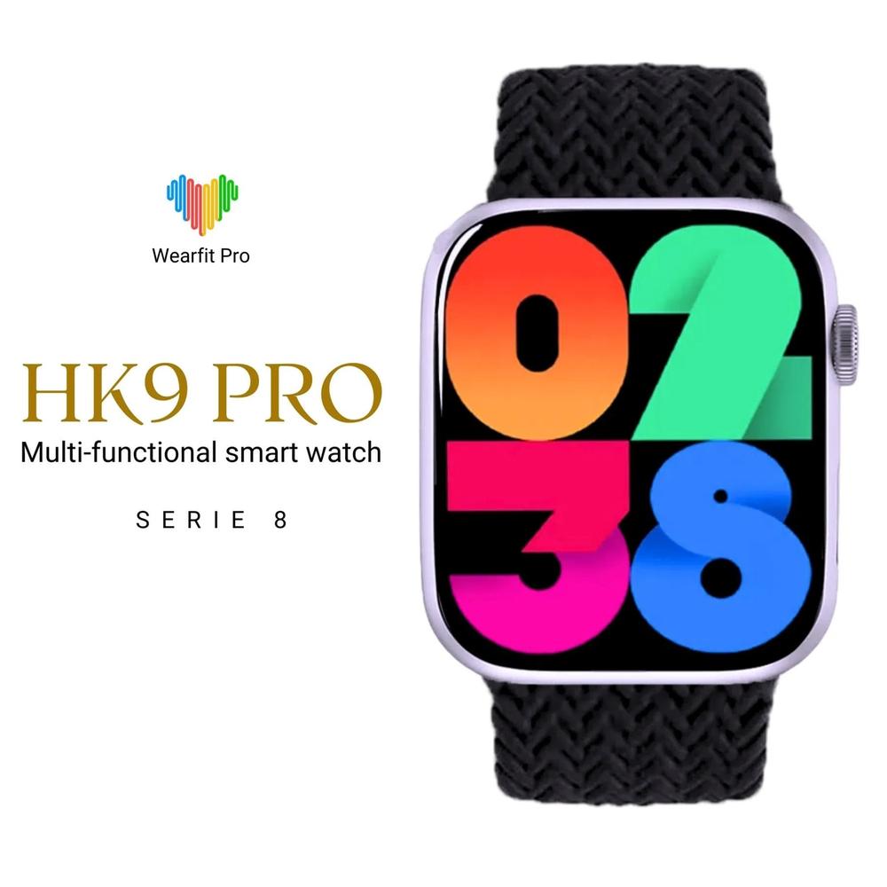 HK9 Pro Amoled Display Smart Watch : Non-Brand