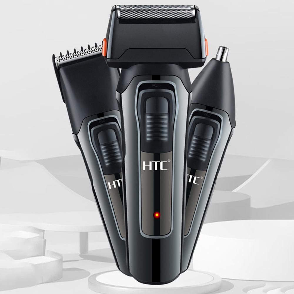 HTC AT-1088 Multi Functional Rechargeable Hair Grooming Kit Hair Clipper Shaver Nose 3 In 1 Hair Trimmer : HTC | Trimmer BD