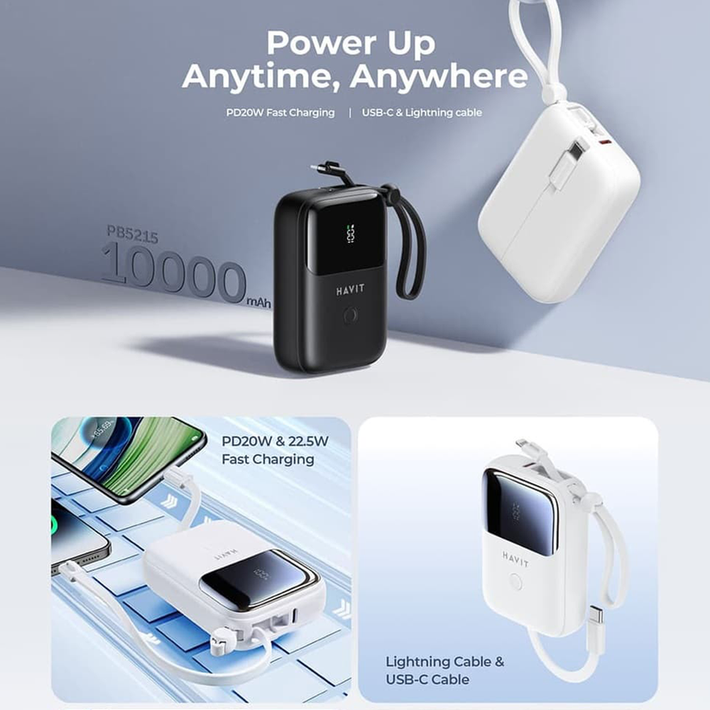 Havit PB5215 10000mAh Power Bank with Display price in Bangladesh
