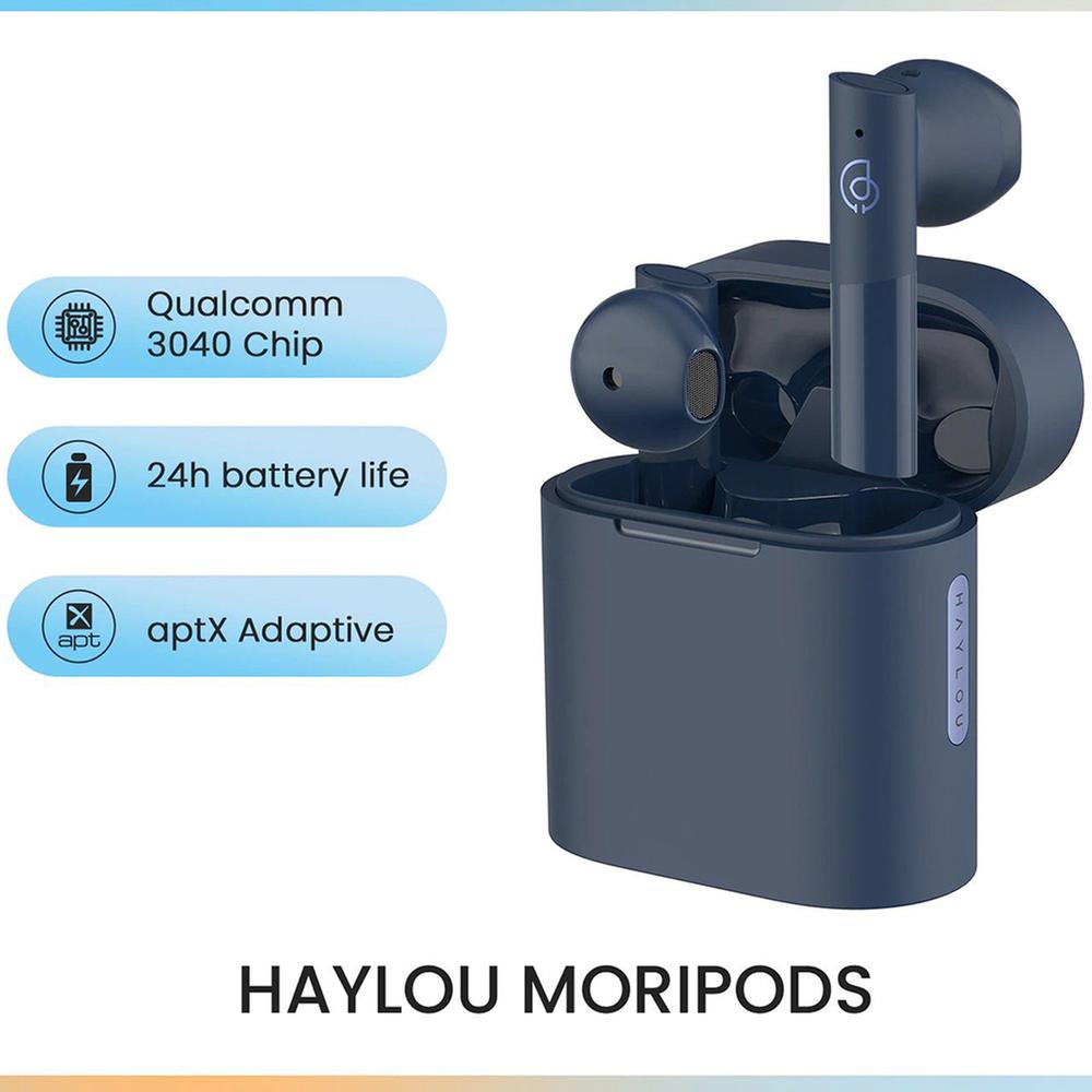 Haylou Moripods Qualcomm aptX True Wireless Earbuds Blue Haylou Rokomari