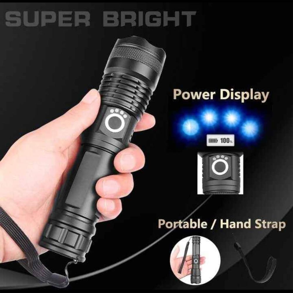 High Lumens LED XHP50 Tactical Flashlights with Rechargeable