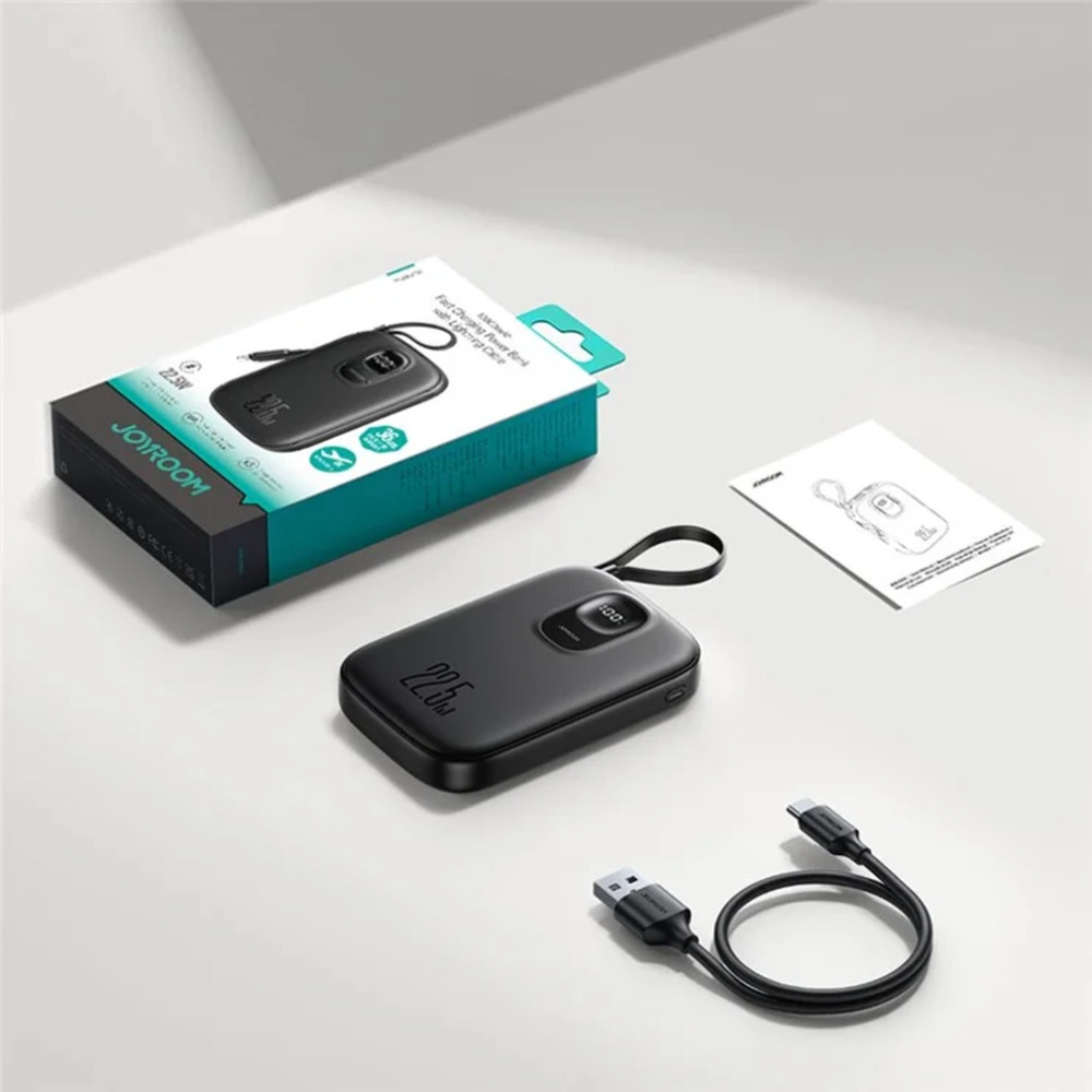 JOYROOM JR-PBF18 Power Bank 10000mAh 22.5W Fast Charging Battery Pack with  iP Cable - Black : JOYROOM | Rokomari.com