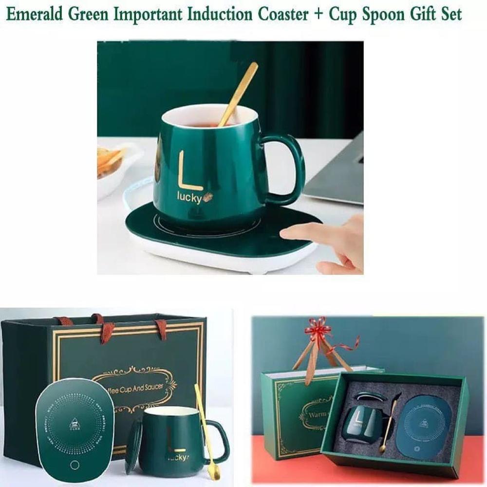 Lucky Portable Coffee Cup Warmer Heater Set