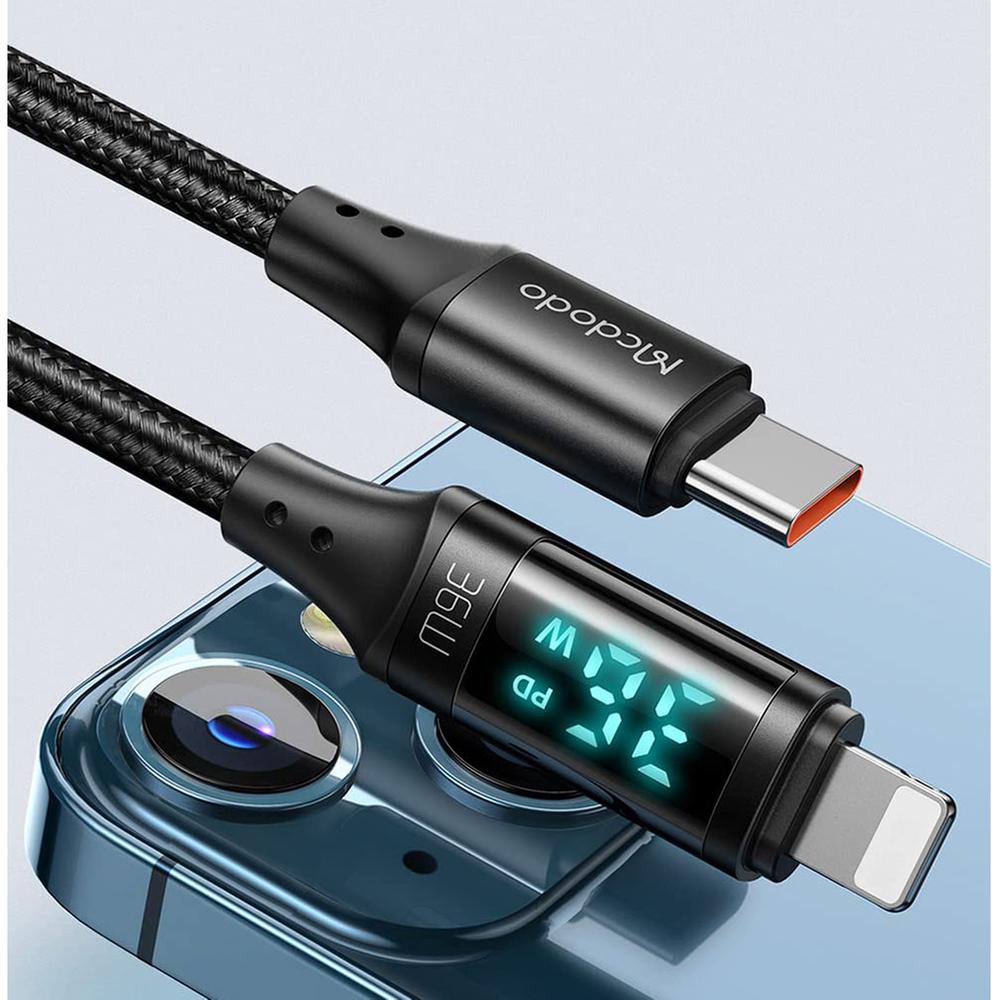 Mcdodo Digital Pro 100W Auto Power Off USB-C to USB-C Transparent Data  Cable (1.8M)