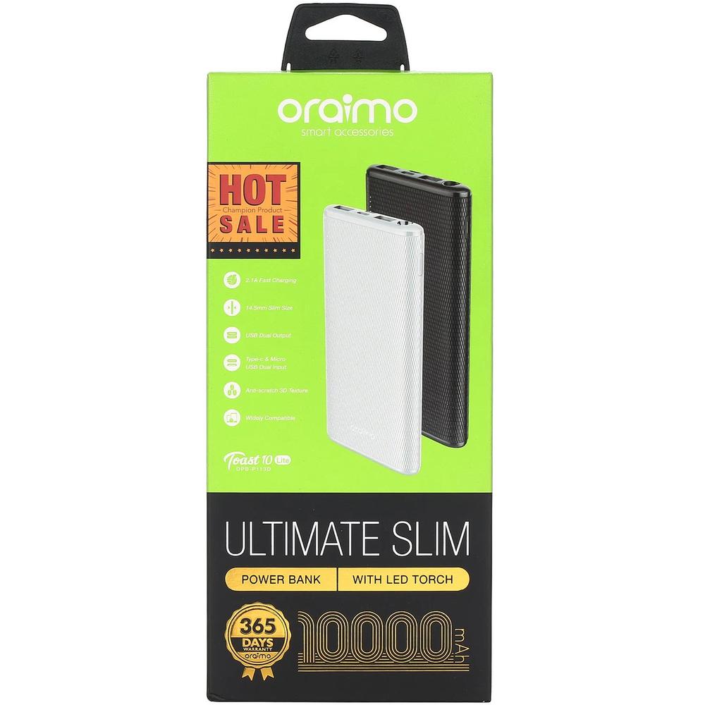 ORAIMO POWER BANK OPB-P112D (10000MAH) - Dreamworks Direct