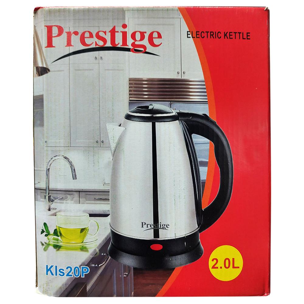 Prestige Electric Kettle - 2 Liter - Black And Silver