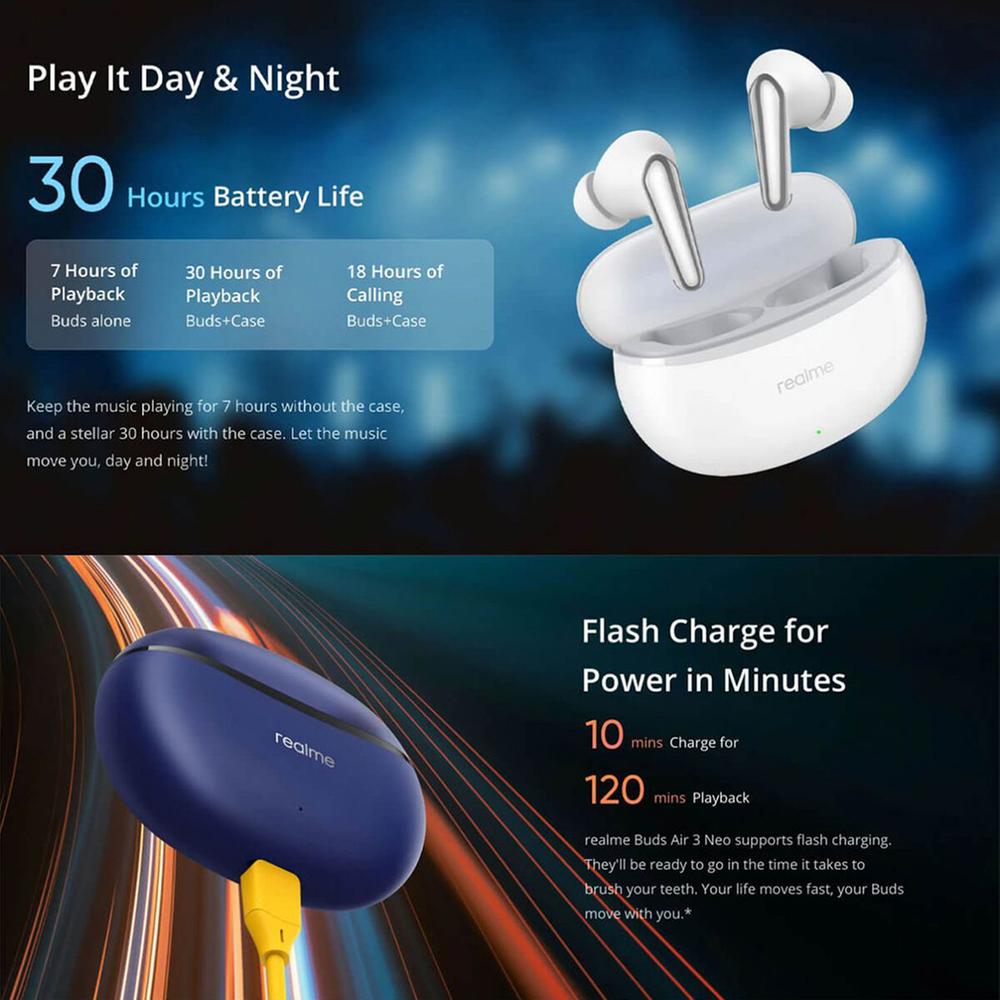 Realme Buds Air 3 Neo, Wireless In-Ear Earbuds