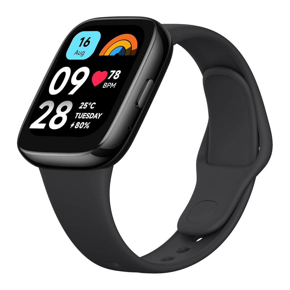Redmi 3 Active BT Calling Smart Watch With 1.83 Inch Big Screen SpO2 And  5ATM Water Resistance - Charcoal Black : Redmi