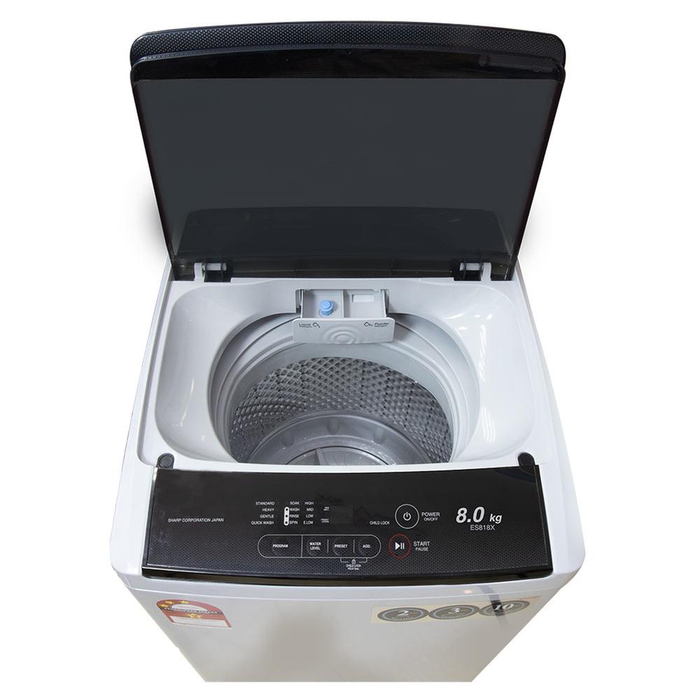 sharp 8kg washing machine es818x