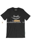 Smile It's Sunnah T-Shirt - M Size (Black Color)