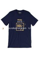 Think Out of the Box T-Shirt - L Size (Navy Blue Color)