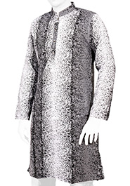 Black Squre Printed Short Panjabi (P132)