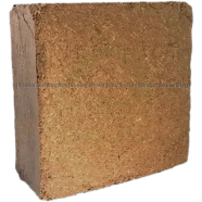 100 Percent DRY Premium Coco Peat Block 1kg (Plus Minus) -150gm