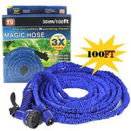 100ft Magic Hose Pipe Nozzle for Garden Wash Car Bike with Spray Gun- Blue