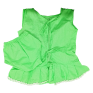 100 Percent Cotton And Handmade/Homemade Newborn Baby Girl NIMA 4 Pcs (2 set) Combo, Soft And High Quality 2 Different Color (nima_2)Green,0-12 Months - 131276873