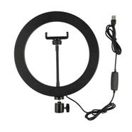 10 Inch LED Selfie Ring Light YouTube Video Live Makeup Lamp Photo Studio Light With Phone Holder USB