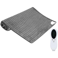 10 Level 120W Electric Heating Pad Timer for Shoulder Neck Back Spine Leg Pain Relief - 17x33 cm