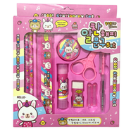 10pcs Kids Stationery Set For Girls and Boys-PINK