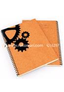 Gear - Spiral Notebook [120 Page] [Brown Cover]
