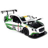 1:24 Bburago Bentley Continental GT3 88 Diecast Alloy Car Model Vehicle Metal Toy Model Pull back Sound Light Racing Car