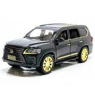 1:24 Diecasts Lexus SUV Off Road Alloy Car Luxurious Simulation Toy Vehicles Metal Car 6 Doors Open Model Car Sound Light Toys For Gift - M929X