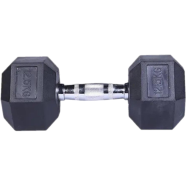 12.5 KG Hex Dumbbell 1 Pcs - Black