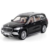 1:28 Mercedes Maybach GLS 600 Diecast Alloy Car ChiMei Luxurious Simulation Toy Vehicles Metal Car 6 Doors Open Model Car Sound Light Toys For Gift
