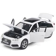 1:32 Audi A4L Diecast Car Alloy Vehicles Car Model Metal Toy Model Pull back Sound Light Special Edition