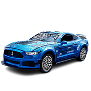 1:32 Ford Mustang Shelby GT500 Model Car Alloy Diecast Toy Vehicle Kid Gift Blue