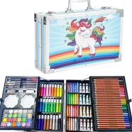 145 Pcs Art Studio Colouring Briefcase Art Painting With Aluminum Case