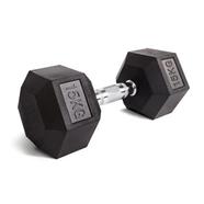 15 Kg Hex Dumbbell 1 Pc - Black 