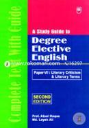 A Study Guide To Degree Elective English - Paper-VI image