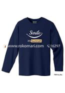 Smile It's Sunnah Full Sleeve T-Shirt - M Size (Navy Blue Color)