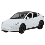 1 32 Tesla Model Y SUV Toy Car Model Diecast Alloy Metal Miniature Sound And Light Pull Back 1 32 Collection Gift For Boy Children