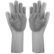 1 Pair of Silicone Gloves Kitchen Cleaning Dishwashing Gloves (Any Colour). icon