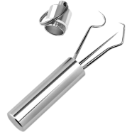 1 Set Toothpick Set Metal Stainless Steel Oral Cleaning Tooth Flossing Portable Toothpick Floss Teeth Cleaner with Storage Tube