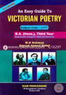 An Easy Guide To Victorian Poetry B.A (Hons.) Third Year image