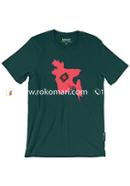 Bangladesh Maps T-Shirt - XL Size (Dark Green Color)