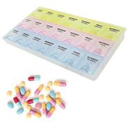 21 Slots Multicolor 7 Days Health Care Pill Case Plastic Medicine Container