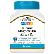21st Century Cal Mag Zinc Plus D Tablets - 90 Count -522991334