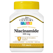 21st Century Niacinamide 500 mg Prolonged Release Tablets - 110 Count -522990530