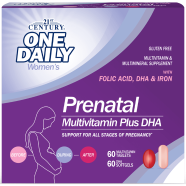 21st Century One Daily Women's Prenatal Multivitamin Plus DHA - 60 Plus 60 Tablet and Softgel -505821731