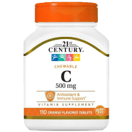 21st Century Vitamin C 500mg Orange Flavoured - 110 Tablets