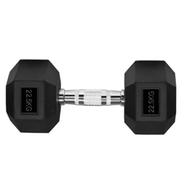 22.5 KG Hex Dumbbell 1 Pcs - Black