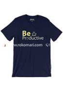 Be Productive T-Shirt - XL Size (Navy Blue Color)