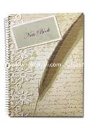 Hearts Essential Notebook - Feathers Design